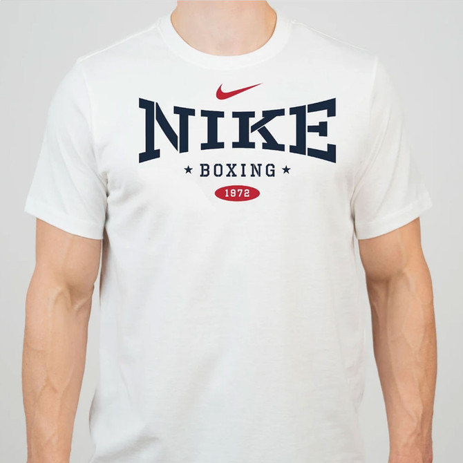 Nike Men's Boxing 1972 Classic 100% Cotton Tee - White