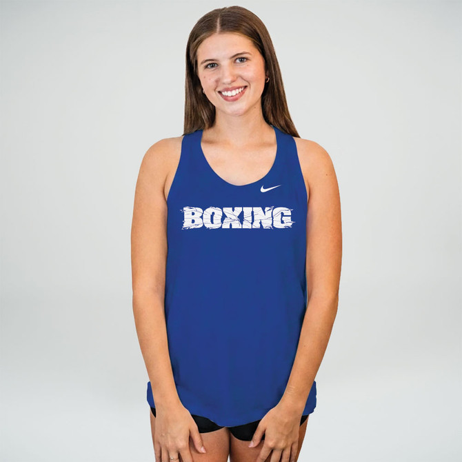 Nike Women's Boxing Dri-FIT Cotton Tank - Royal Blue