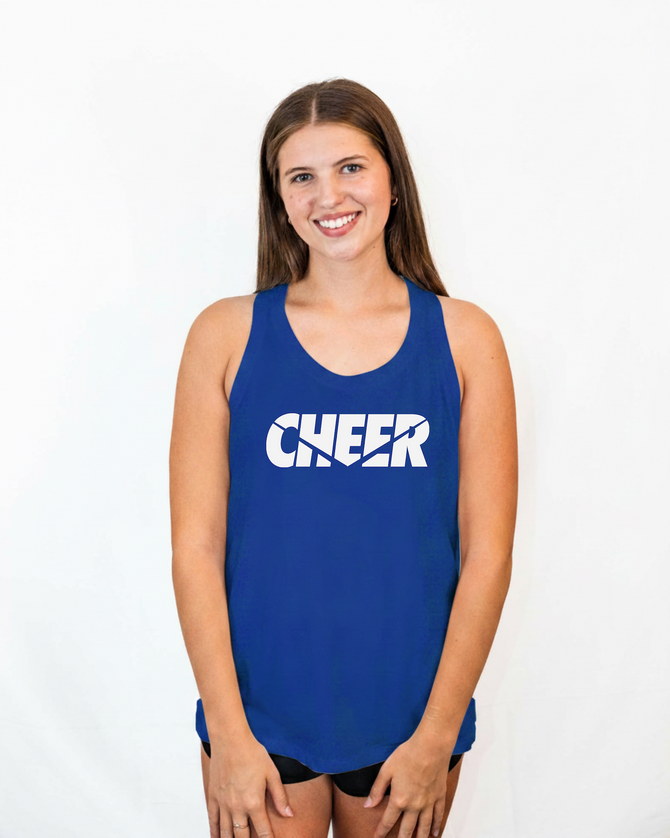 Nike Women's Cheer Dri-FIT Cotton Tank - Royal Blue