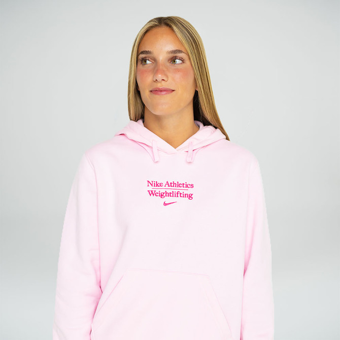 Nike Women's Weightlifting Athletic Hoodie - Pink Foam