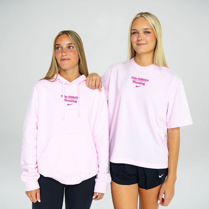 Nike Women's  Wrestling Athletic Hoodie - Pink Foam
