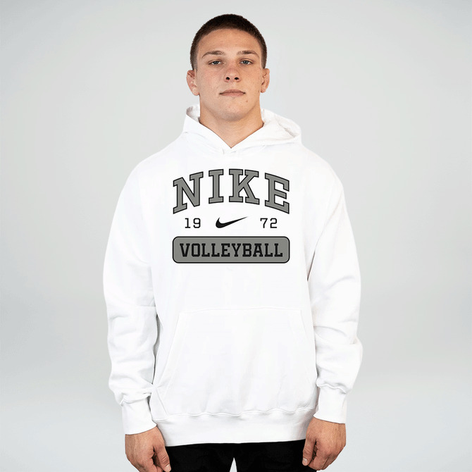 Nike Men's Volleyball 1972 Retro Style Club Fleece Hoodie - White