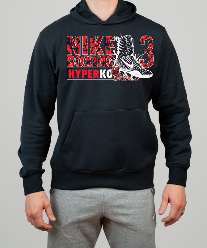 Nike Men's Boxing HyperKO 3 Club Fleece Hoodie - Black/Red