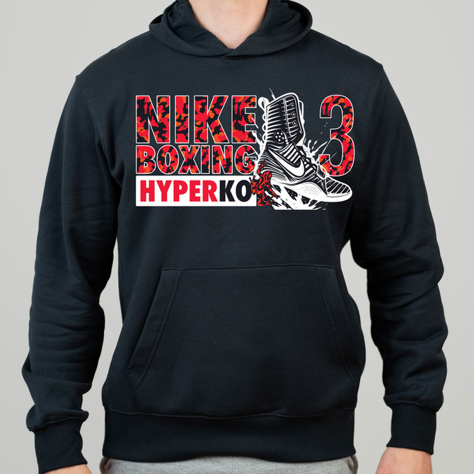 Nike Men's Boxing HyperKO 3 Club Fleece Hoodie - Black/Red/White