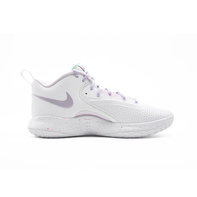 Nike Zoom Hyperset 2 SE Volleyball Shoes - Color: 100 -  White/Hyper Pink Mint Foam/Violet Mist Pink