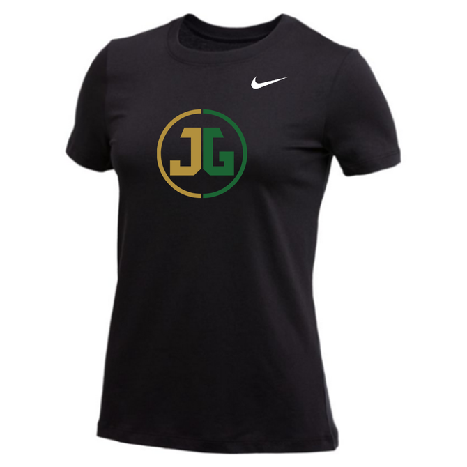 Nike Women's Dri-Fit Cotton Tee - JG Circle - Black
