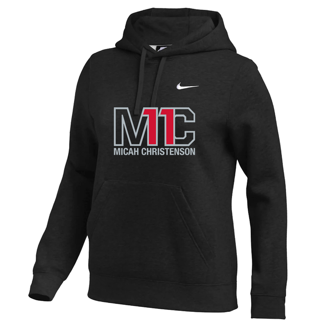 Nike Women's Club Fleece Pullover Hoodie - MC - Black