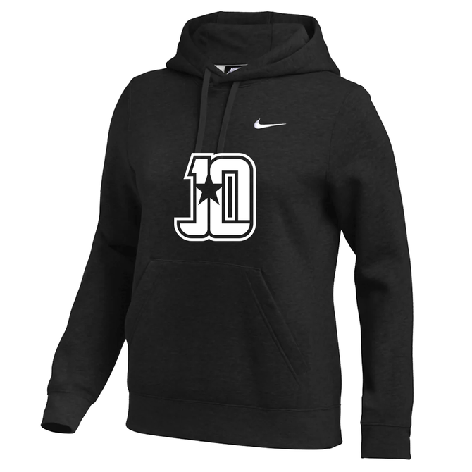 Nike Women's Club Fleece Pullover Hoodie - JL - Black