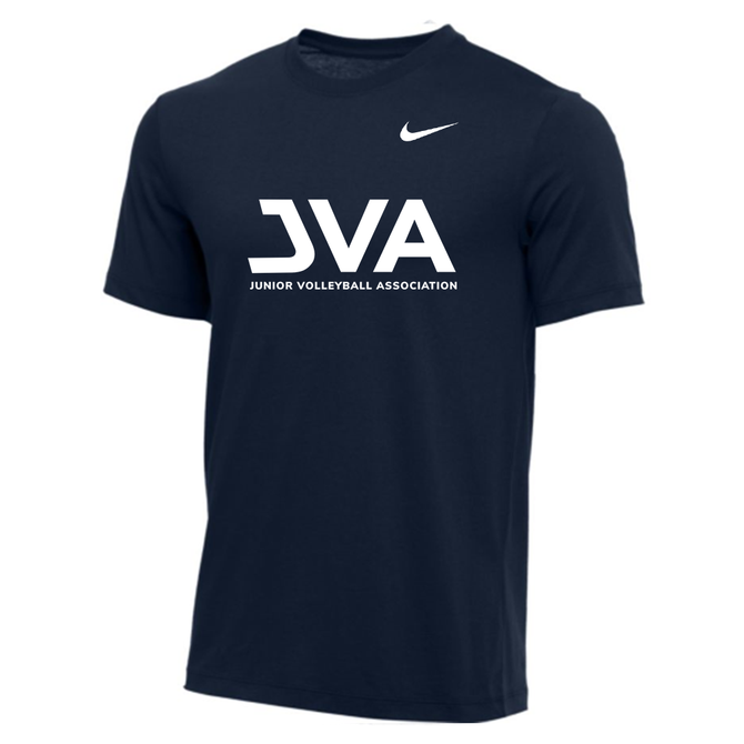 Nike Men's 100% Cotton S/S Tee - JVA Light - Navy