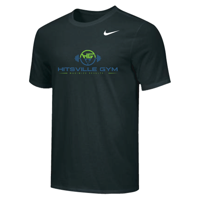 Nike Men's 100% Cotton Tee - HG Full Color - Black
