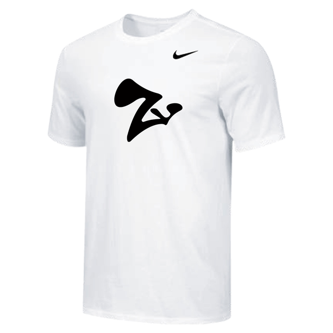 Nike Youth Dri-Fit Cotton Tee - ZV Dark - White