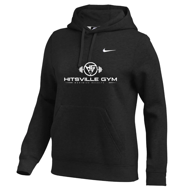 Nike Women's Club Fleece Pullover Hoodie - HG - Black