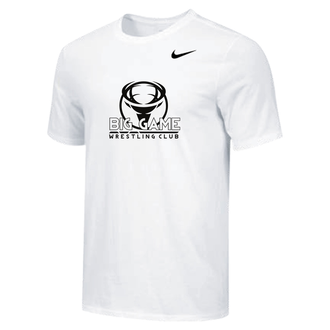 Nike Men's S/S 100% Cotton Tee - BGWC Circle Dark - White
