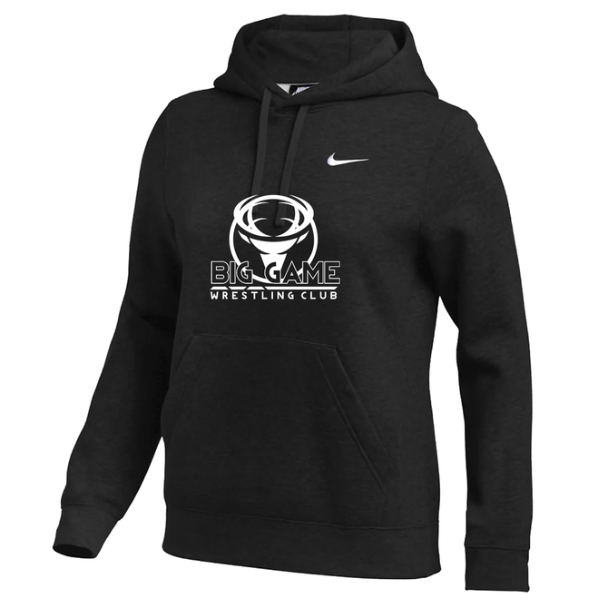 Nike Women's Club Fleece Pullover Hoodie - BGWC Circle Light - Black