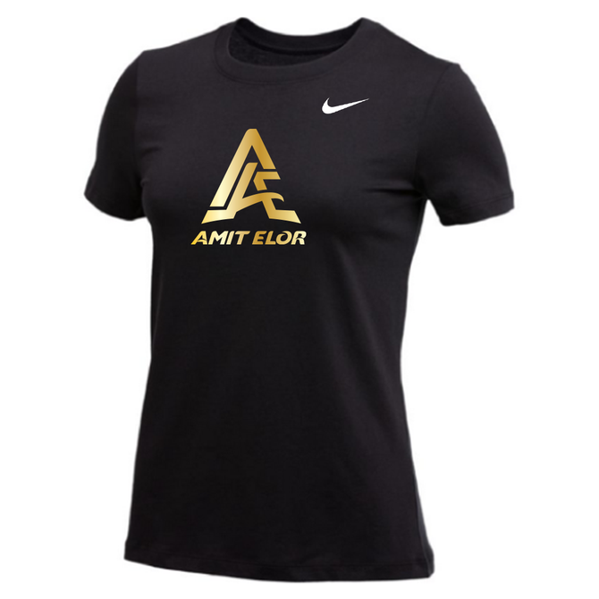 Nike Womens Wrestling AE Monogram With Amit Flex Dri-Fit Cotton SS Tee - Black