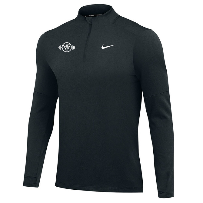 Nike Men's Dri-FIT Element 1/2 Zip Top - HG Circle - Black