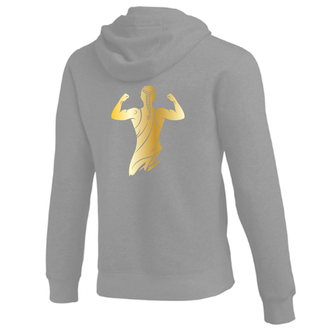 Nike Youth Wrestling AE Monogram with Name And Swoosh With Amit Flex Club Fleece Hoodie - Grey
