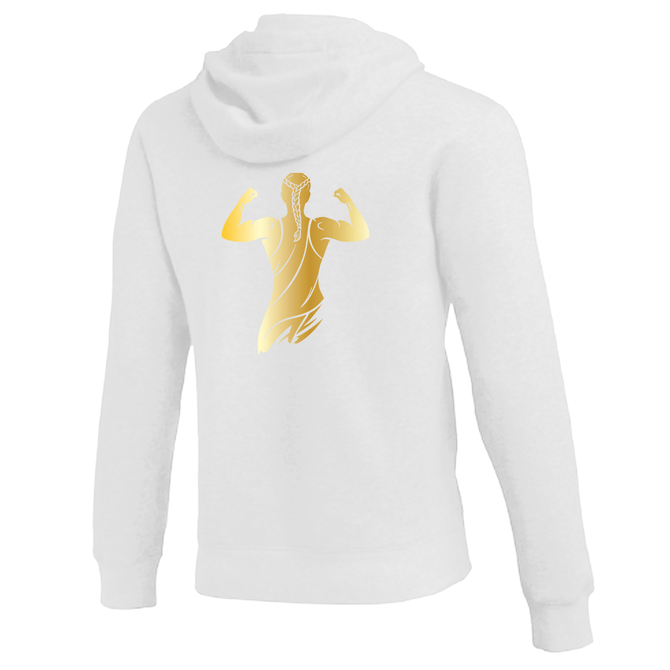 Nike Youth Wrestling AE Monogram with Name And Swoosh With Amit Flex Club Fleece Hoodie - White