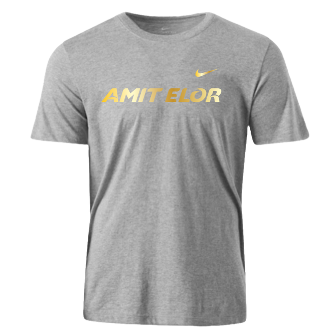 Nike Youth Wrestling AE Word Dri-Fit Cotton SS Tee - Grey