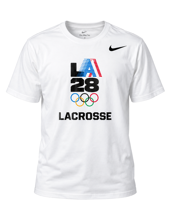 Nike Men's Lacrosse LA28 Cotton Core S/S Tee - White