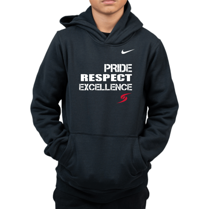 Nike Youth Wrestling PRE Club Fleece Hoodie - Black