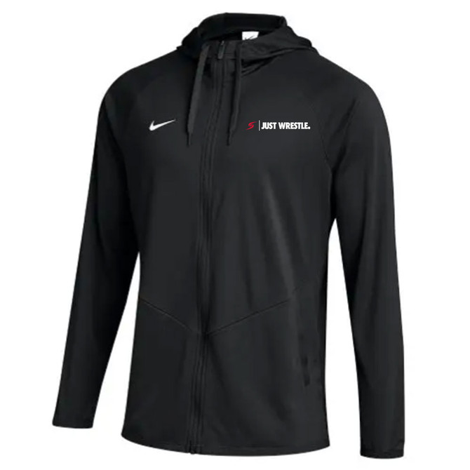 Nike Men's Wrestling Just Wrestle Pocket Relentless Full-Zip Jacket - Black/White