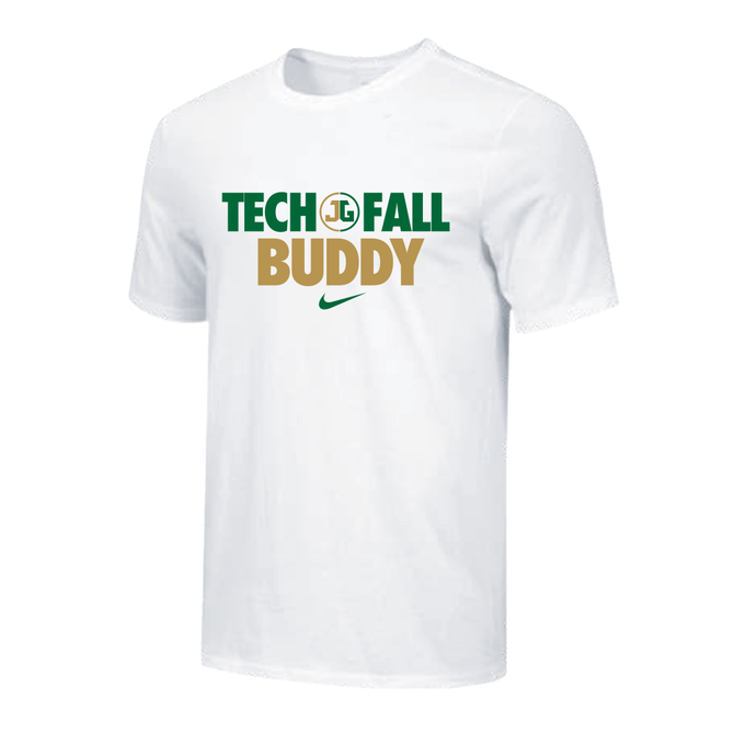 Nike Youth Wrestling Tech Fall Buddy Solid Dri-Fit Cotton S/S Tee - White