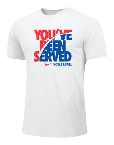 Nike Men's Volleyball You've Been Served Tee White/Red/Blue