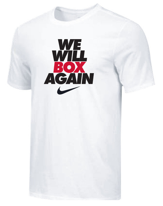 Nike Youth We Will Box Again Tee - White/Black