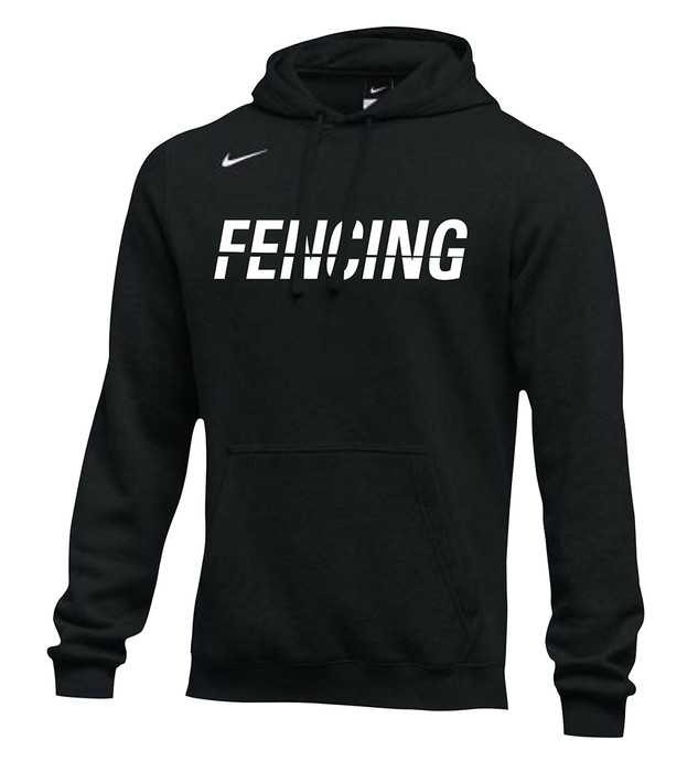 Nike Men's Fencing Club Fleece Hoodie - Black/White