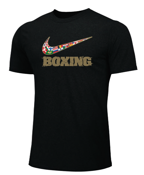 Nike Men's Boxing Multi Flag Tee - Black