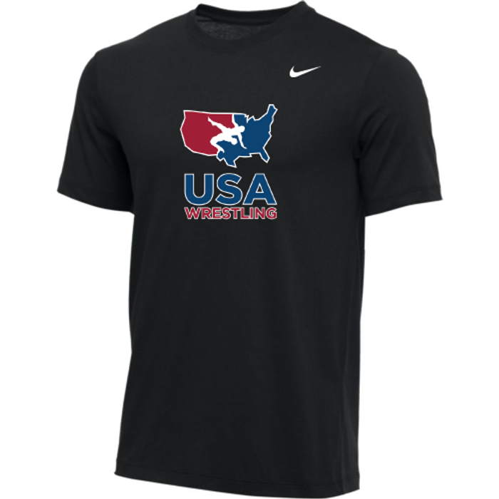 Nike Men's USA Wrestling Tee - Black