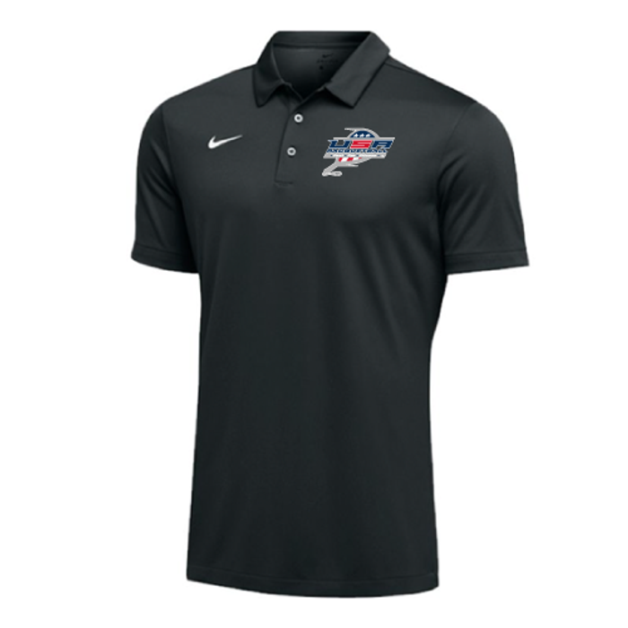 Nike Men's USA Racquetball SS Polo - Black