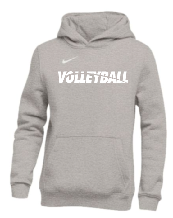 Nike Women's Volleyball Club Fleece Hoodie - Grey/White