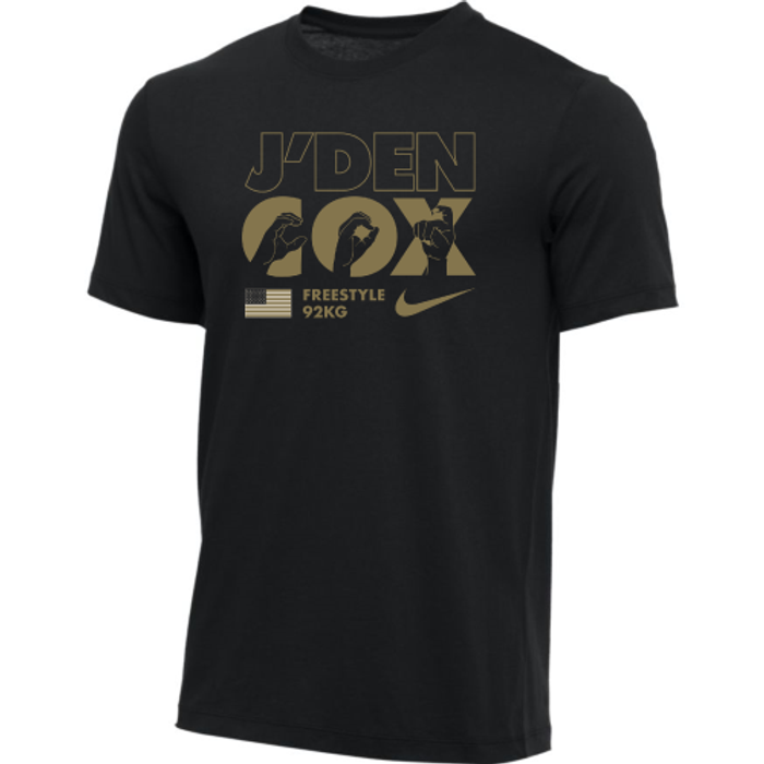 Nike Men's Wrestling J'den Cox Tee - Black/Gold