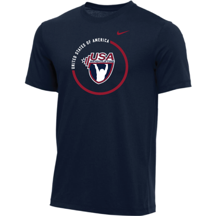 Nike Men's USA Weightlifting USA Circle Tee - Navy