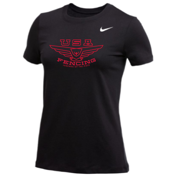 Nike Women's USA Fencing Legends of the Piste Tee - Black/Red