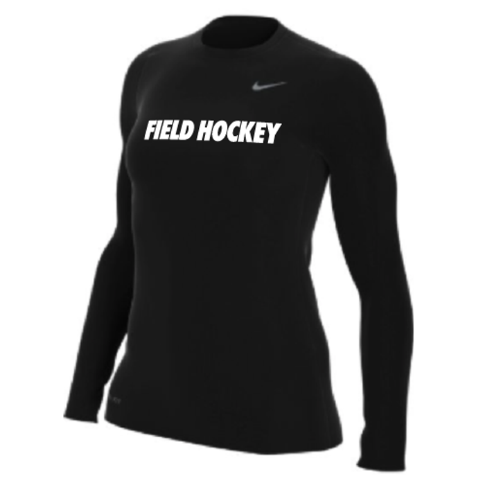 Nike Women's Field Hockey Legend LS Crew - Black/Black/Cool Grey