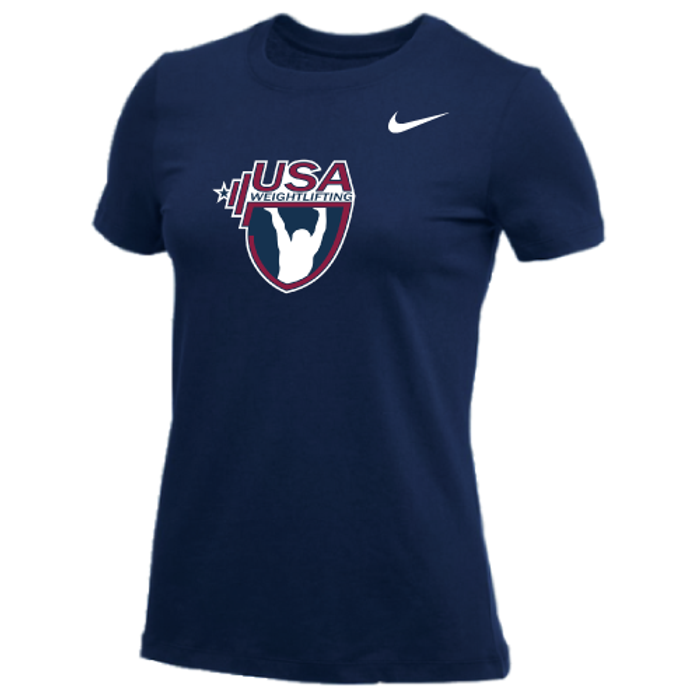 Nike Women's USA Weightlifting Tee - Navy