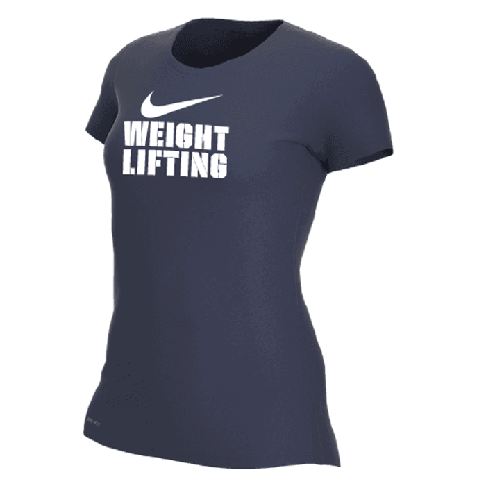 Nike Women's Weightlifting  Tee - Navy