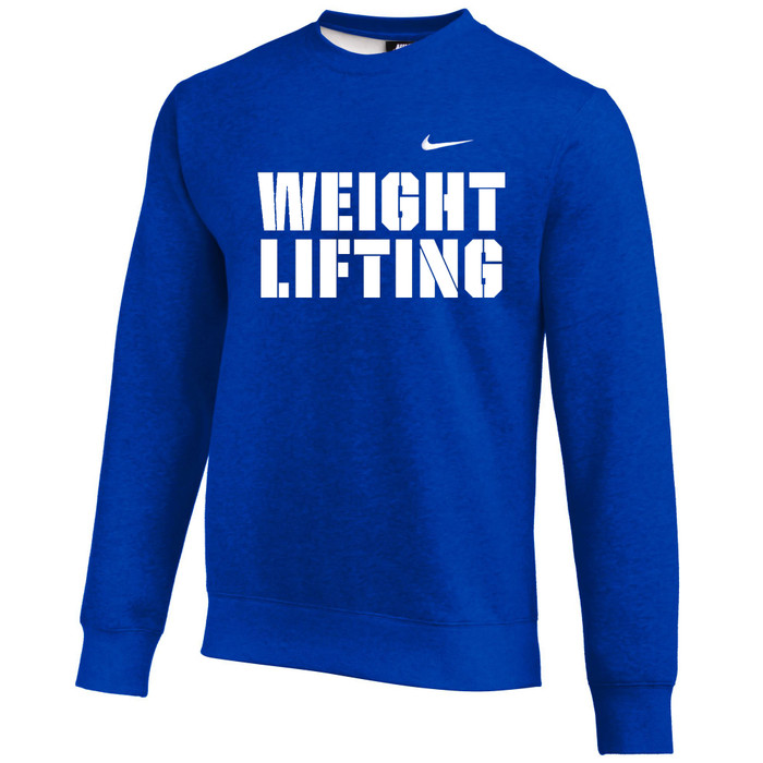 Nike Men's Weightlifting Training Crew - Royal/White