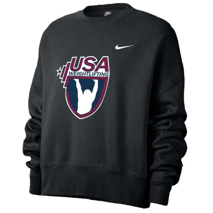 Nike Women’s USA Weightlifting Fleece Trend Crew - Black