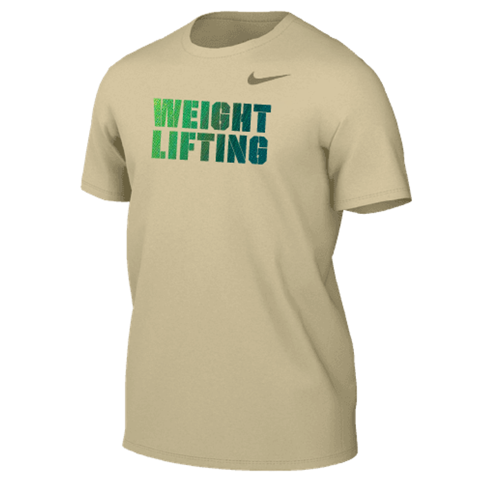 Nike Men's Weightlifting Dri-FIT Legend Tee - Team Gold / Green/Teal/Yellow