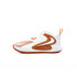 Nike Zoom Hyperset 2 Volleyball Shoes - Color: 105 - White/White Desert Orange