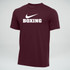Nike Men's Boxing 100% Cotton Crew Tee - Maroon
