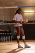 Nike Women's Volleyball Athletic SS Boxy Tee - Pink Foam 