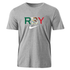 Nike Youth 100% Cotton Tee - RBY Pattern Mex Swoosh - Grey
