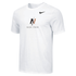 Nike Youth 100% Cotton Tee - Itkin Gold Contrast - White