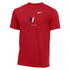 Nike Youth Dri-FIT Cotton Tee - Itkin YingYang - Red