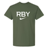 Nike Men's Dri-Fit Cotton Tee - RBY Solid Light Swoosh - Medium Olive